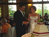 The wedding cake was delicious!